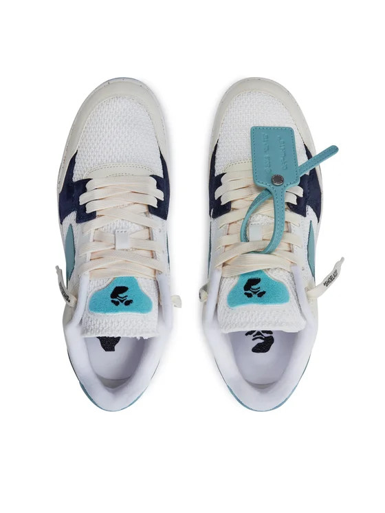 Кросівки Off-White Out Of Office Low Slim White Light Blue OMIA243S23LEA0010349