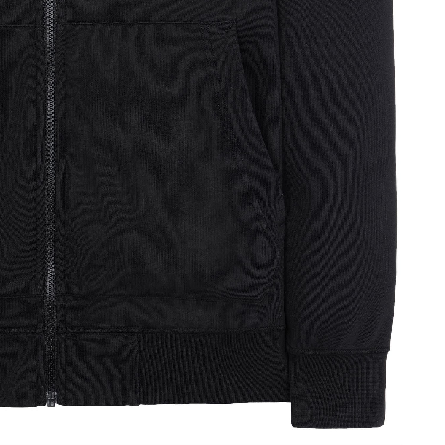 Худі STONE ISLAND BLACK ZIP HOODIE 801564251 A0029