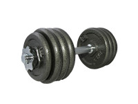 Гантелі набірна 20кг 1шт DUMBELL SET чорний 2-20кг (LS2311-20) LS2311-20