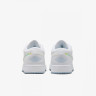 Кросівки Nike GS Air Jordan 1 Low White Ice Blue Glitter Swoosh FQ9112-100