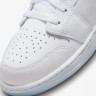 Кросівки Nike GS Air Jordan 1 Low White Ice Blue Glitter Swoosh FQ9112-100