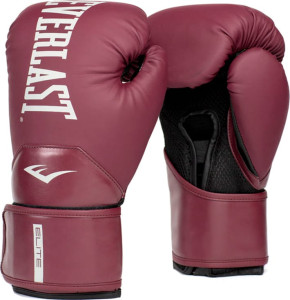 Рукавиці боксерські Everlast ELITE 2 BOXING GLOVES бордовий 10 унцій (P00003300) P00003300