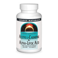 Таблетки Source Naturals Acetyl L-Carnitine & Alpha-Lipoic Acid 650 mg - 30 tabs 2023-10-6608
