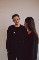 Піжама чорна oversize + патч Берсерк Selerity pn01bbb pn01bbb