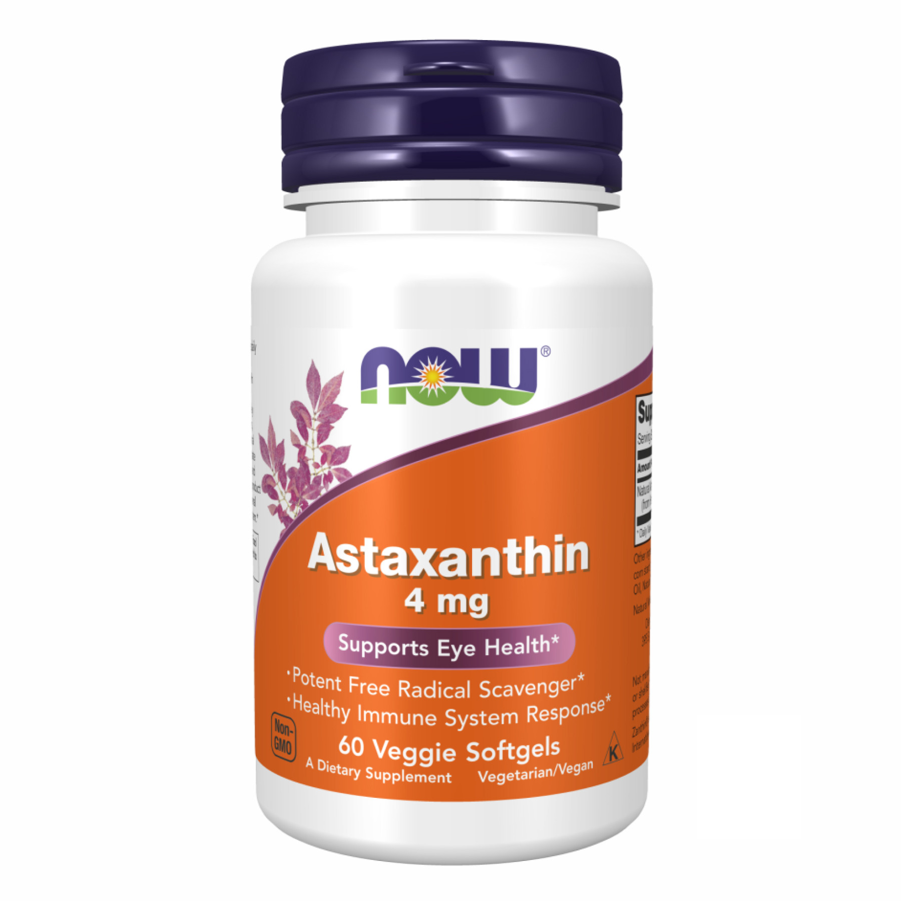 Софт гелеві капсули Astaxanthin 4 mg - 60 Veg Softgels 2022-10-0402