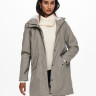 Куртка ONLSALLY RAINCOAT CC OTW 15206116-Brushed Nickel-Detail:WHITE TEDDY ONLY M Сірий 15206116-BRUSHED NICKEL-D