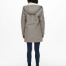 Куртка ONLSALLY RAINCOAT CC OTW 15206116-Brushed Nickel-Detail:WHITE TEDDY ONLY M Сірий 15206116-BRUSHED NICKEL-D