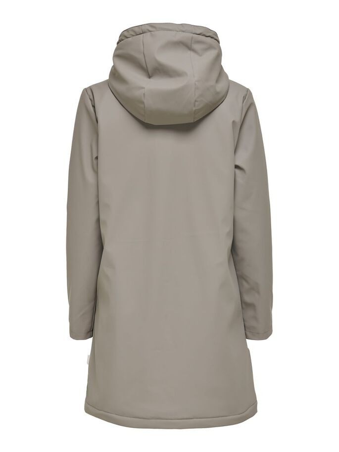 Куртка ONLSALLY RAINCOAT CC OTW 15206116-Brushed Nickel-Detail:WHITE TEDDY ONLY M Сірий 15206116-Brushed Nickel-D