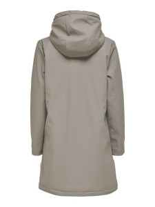 Куртка ONLSALLY RAINCOAT CC OTW 15206116-Brushed Nickel-Detail:WHITE TEDDY ONLY M Сірий 15206116-BRUSHED NICKEL-D