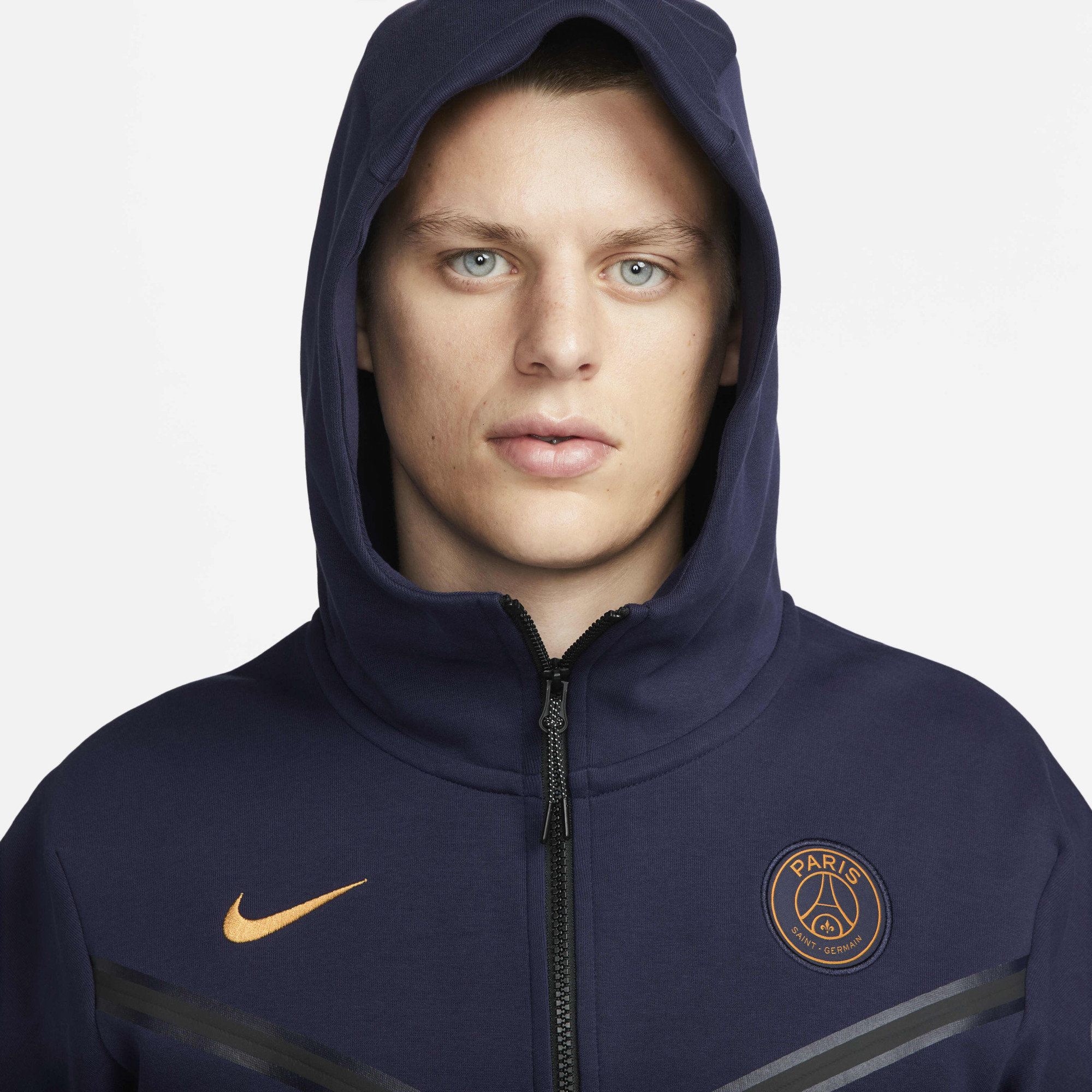Толстовка чоловіча Nike Paris Saint-Germain 23/24 Nsw Tech Fleece Hoodie Fzwr Blue DV4827-498