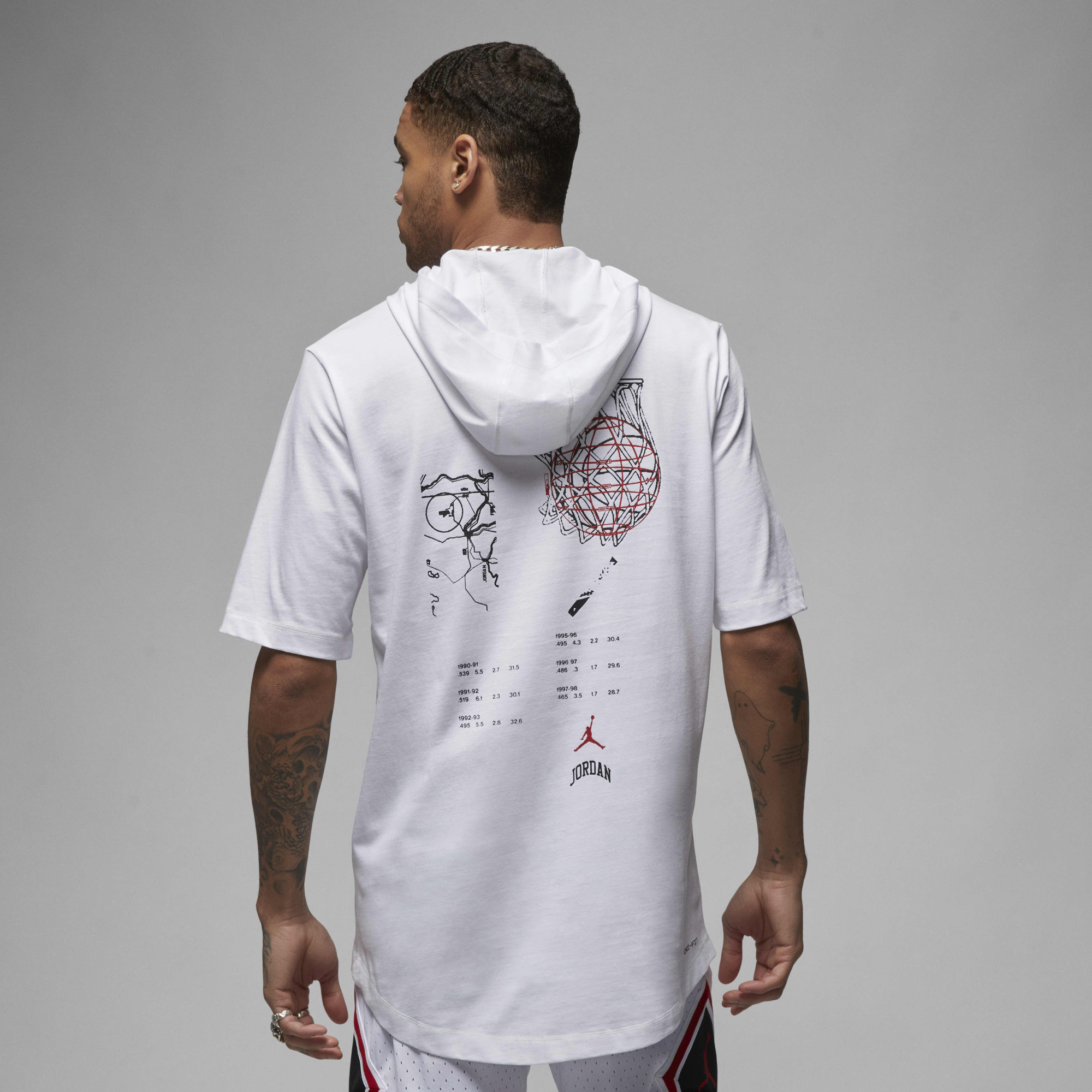 Футболка чоловіча Air Jordan Sport MenS Hooded T-Shirt White FB7427-100