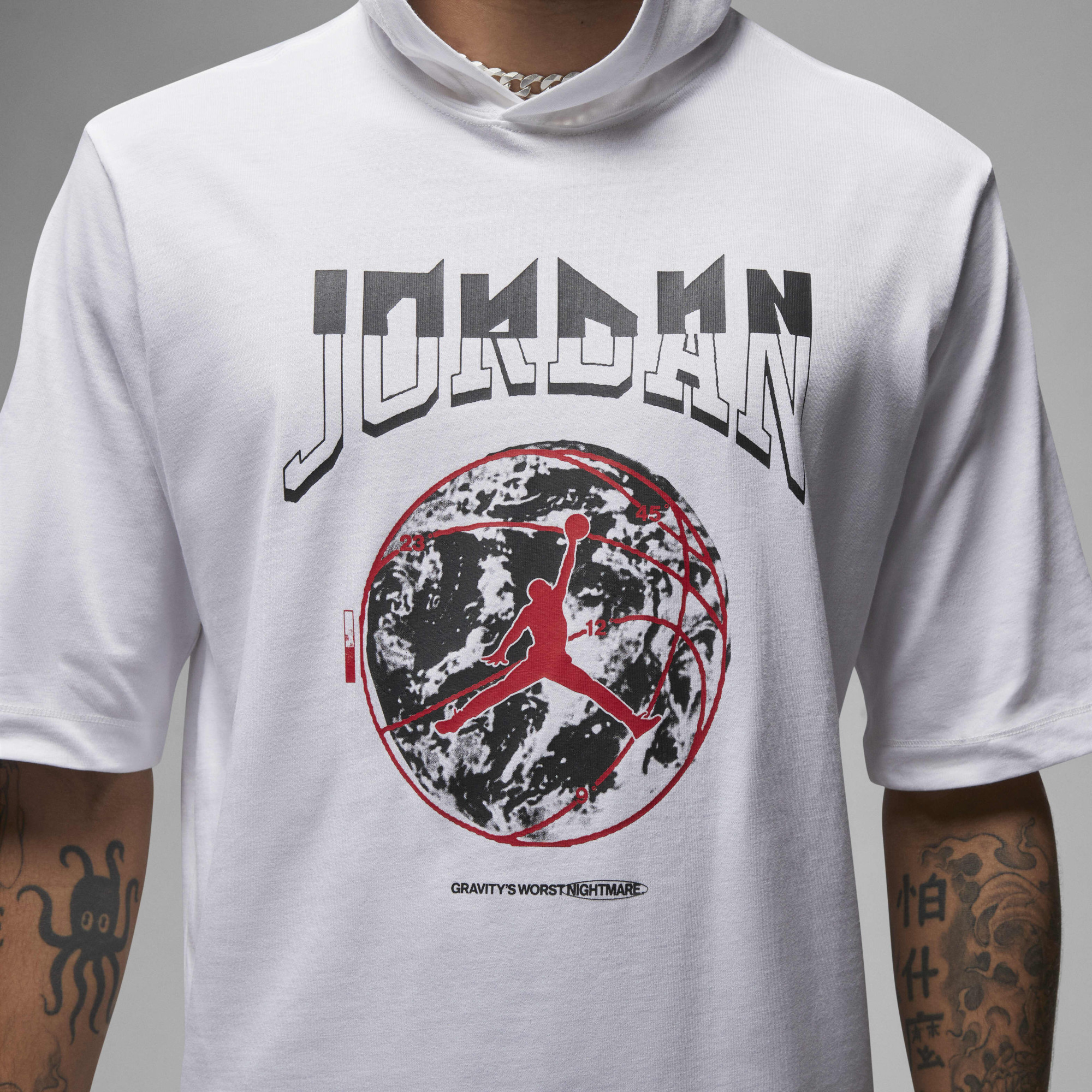 Футболка чоловіча Air Jordan Sport MenS Hooded T-Shirt White FB7427-100