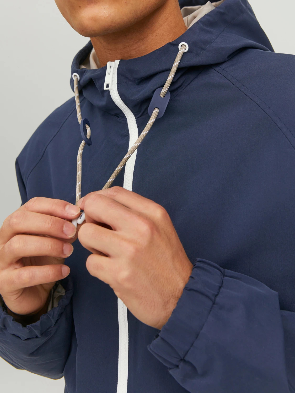 Вітровка JORLUKE JACKET SN 12184996-Navy Blazer-Detail:PRINT Jack&Jones M Темно-синій 12184996-Navy Blazer-Deta
