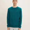 Кофта BASIC CREW NECK SWEATER 1027661-30316 Tom Tailor M Зелений 1027661-30316
