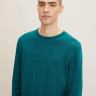 Кофта BASIC CREW NECK SWEATER 1027661-30316 Tom Tailor M Зелений 1027661-30316