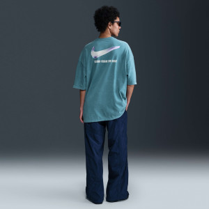 Футболка жіноча Nike Sportswear WomenS Oversized Short-Sleeve T-Shirt Light Blue HF9691-006