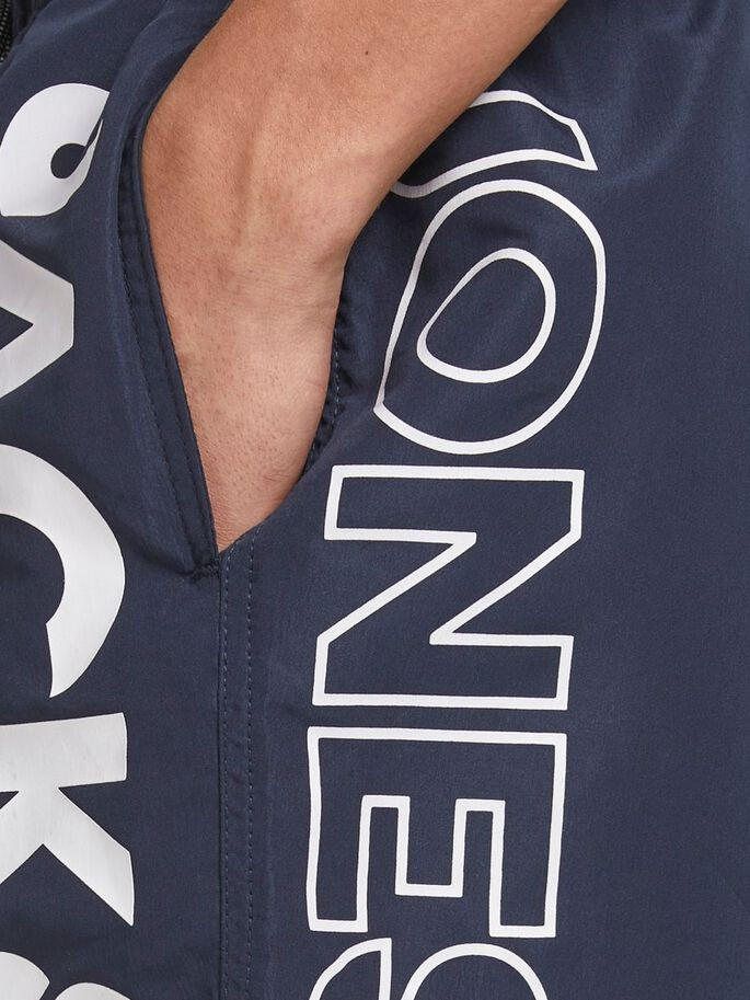 Шорти для плавання JJIBALI JJSWIMSHORTS AKM LOGO STS 12183806 Navy Blazer Jack&Jones S Темно-синій 12183806NAVYBLAZER