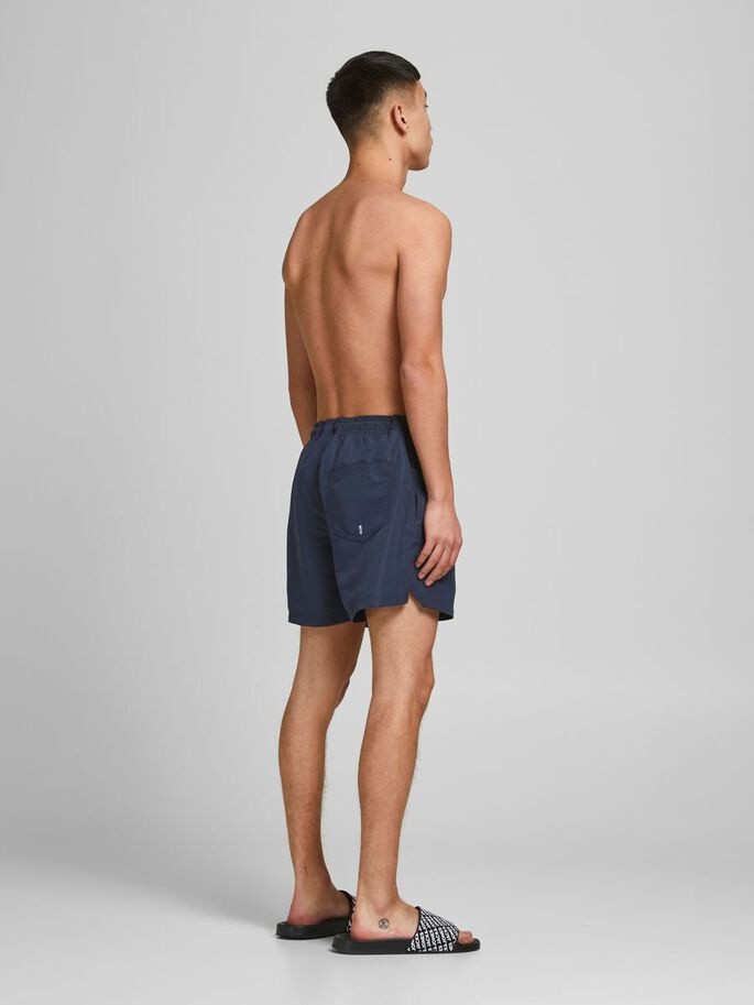 Шорти для плавання JJIBALI JJSWIMSHORTS AKM LOGO STS 12183806 Navy Blazer Jack&Jones S Темно-синій 12183806NAVYBLAZER