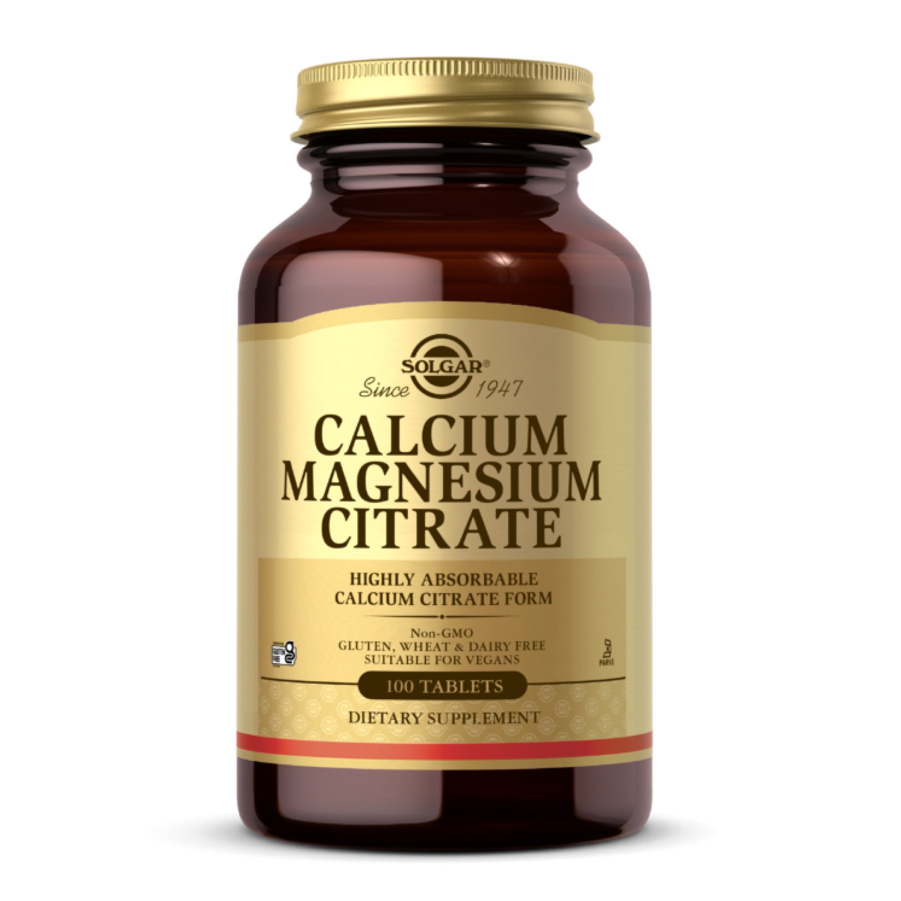 Таблетки Solgar Calcium Magnesium Citrate - 100 tabs 2023-10-4111