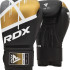 Рукавиці боксерські RDX BOXING GLOVES BGR-F7 чорний, золотий 12 унцій (BGR-F7BGL) BGR-F7BGL