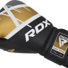 Рукавиці боксерські RDX BOXING GLOVES BGR-F7 чорний, золотий 12 унцій (BGR-F7BGL) BGR-F7BGL