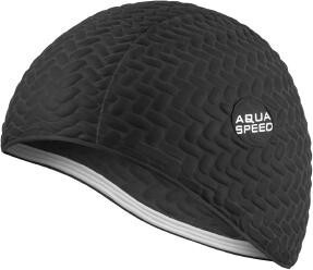 Шапочка для плавання Aqua Speed BOMBASTIC TIC-TAC 5718 чорний Уні OSFM 117-07