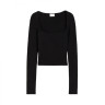 Топ H&M Square-Neck Crop Top Black 1189031002 S 1189031002