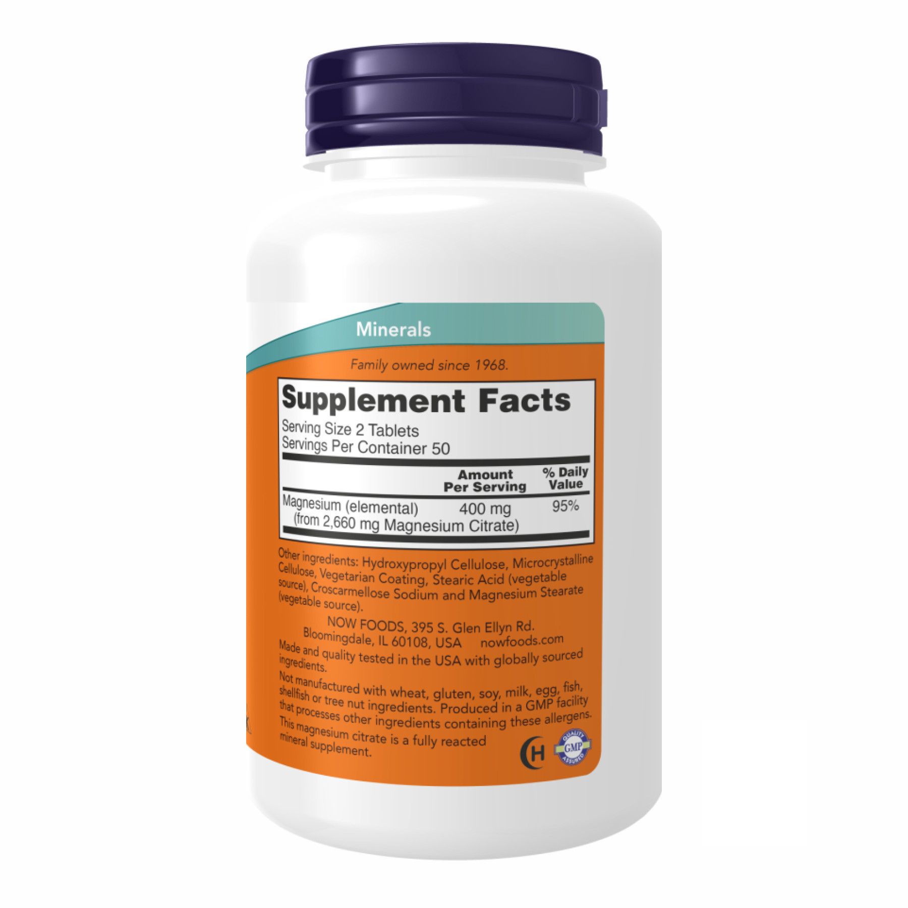 Таблетки Magnesium Citrate 200mg - 100 tabs 2022-10-0029