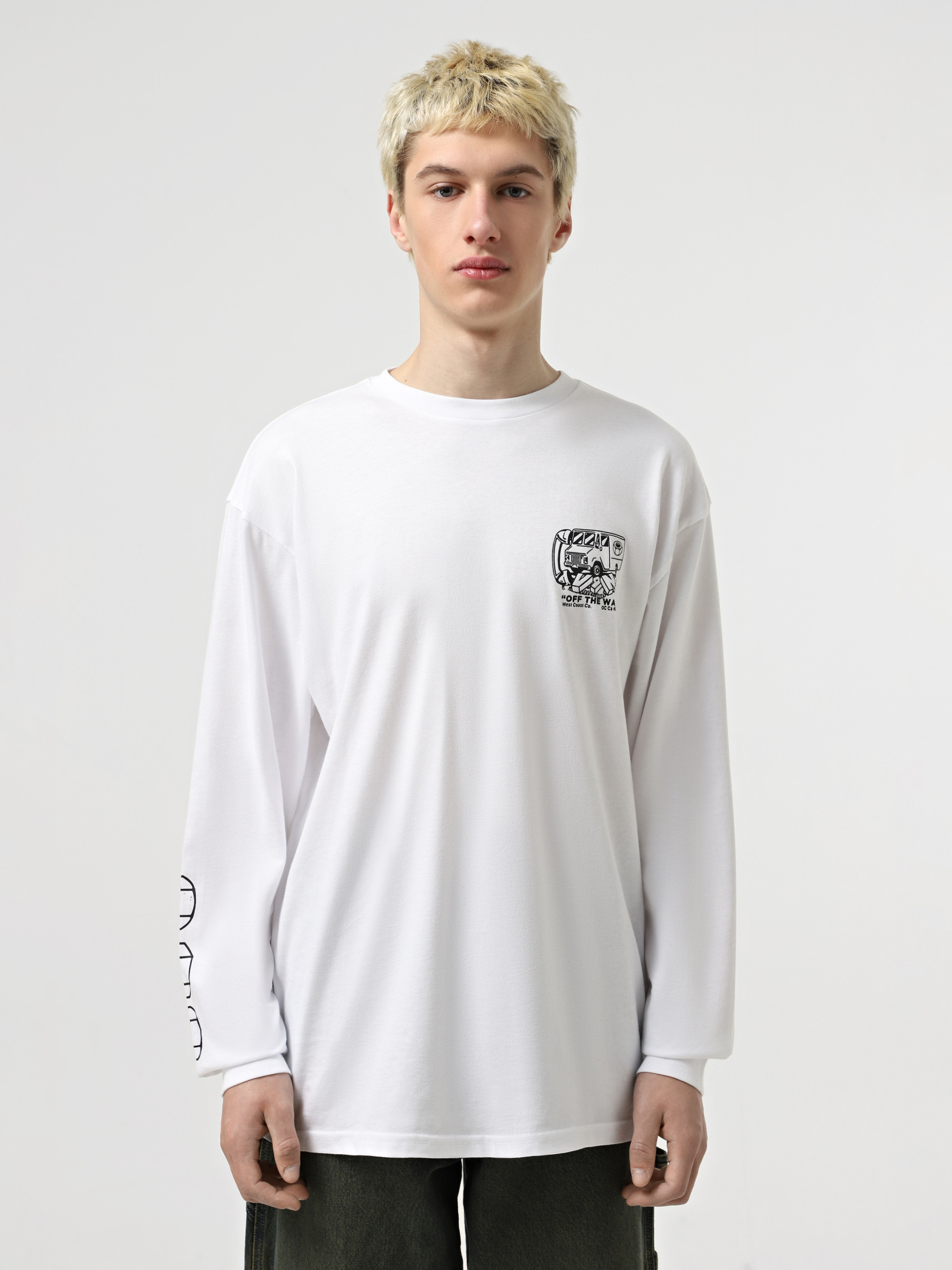 Лонгслів Vans NEXT STOP LS VN000M41WHT1