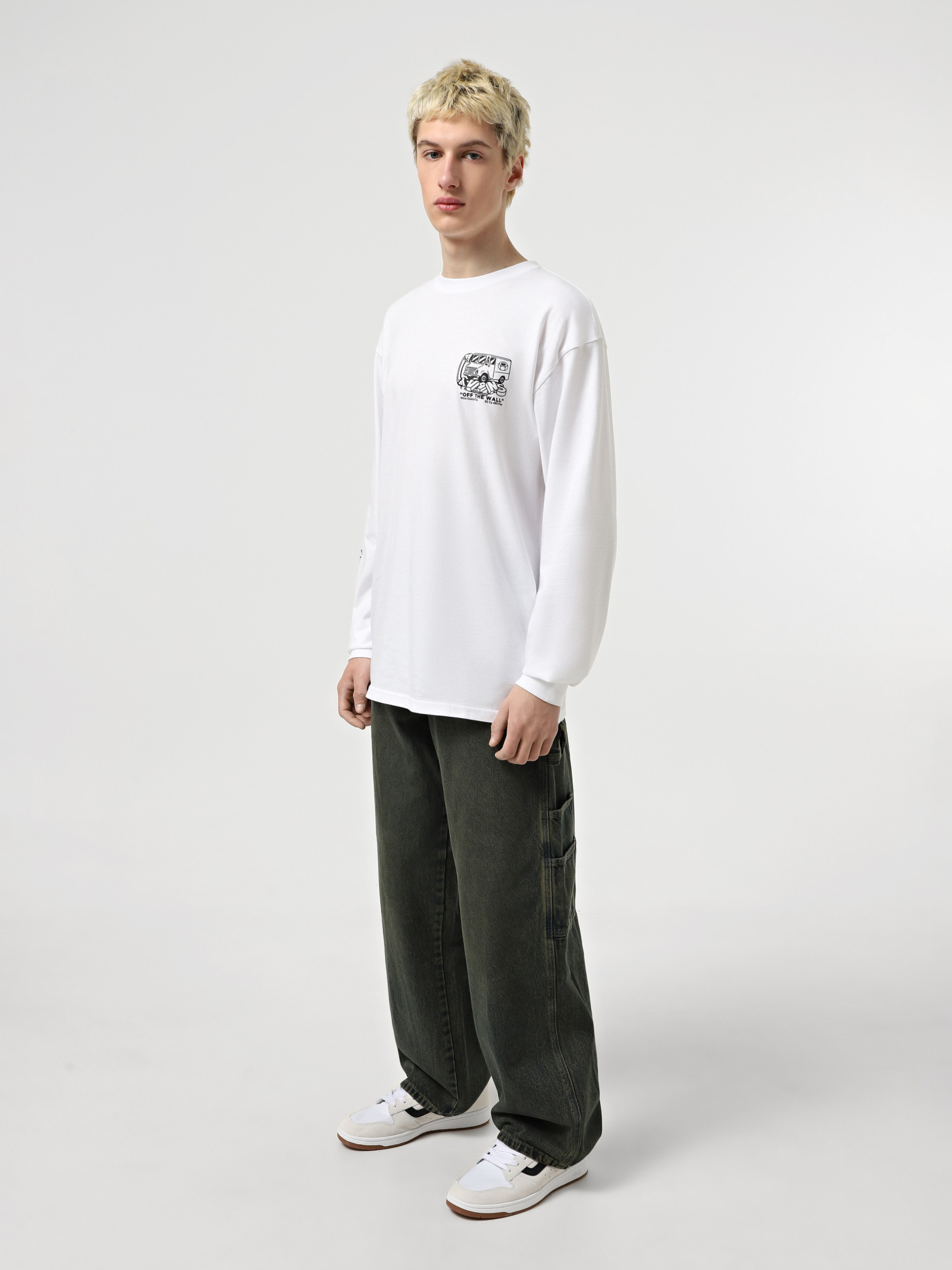 Лонгслів Vans NEXT STOP LS VN000M41WHT1
