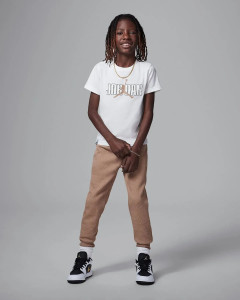 Костюм спортивний дитячий Air Jordan Sneaker School White/Brown 85D722-J34