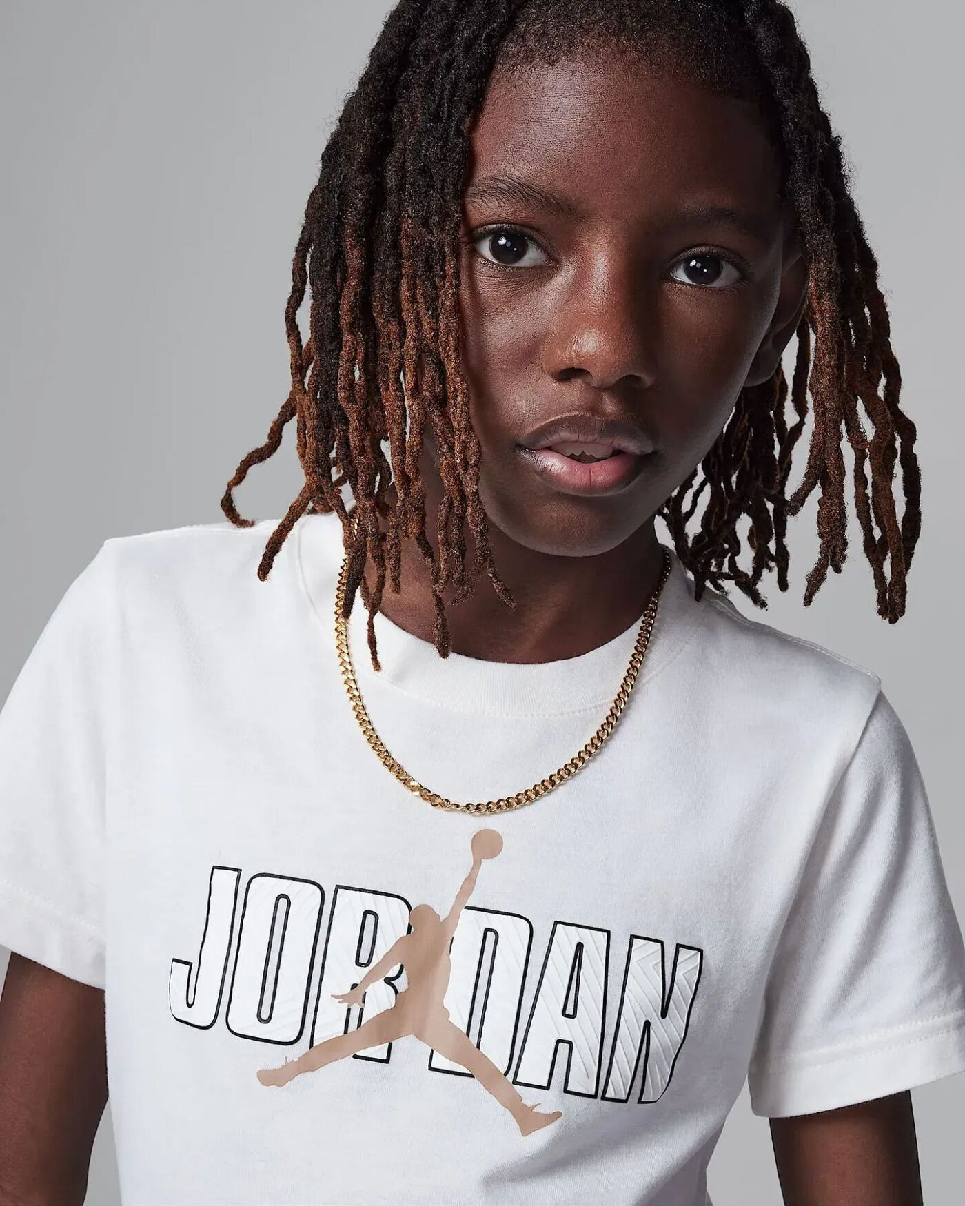 Костюм спортивний дитячий Air Jordan Sneaker School White/Brown 85D722-J34