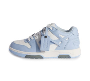 Кросівки Off-White Out Of Office Low-Top calf leather Sneakers Light blue White OMIA189C99LEA0044001