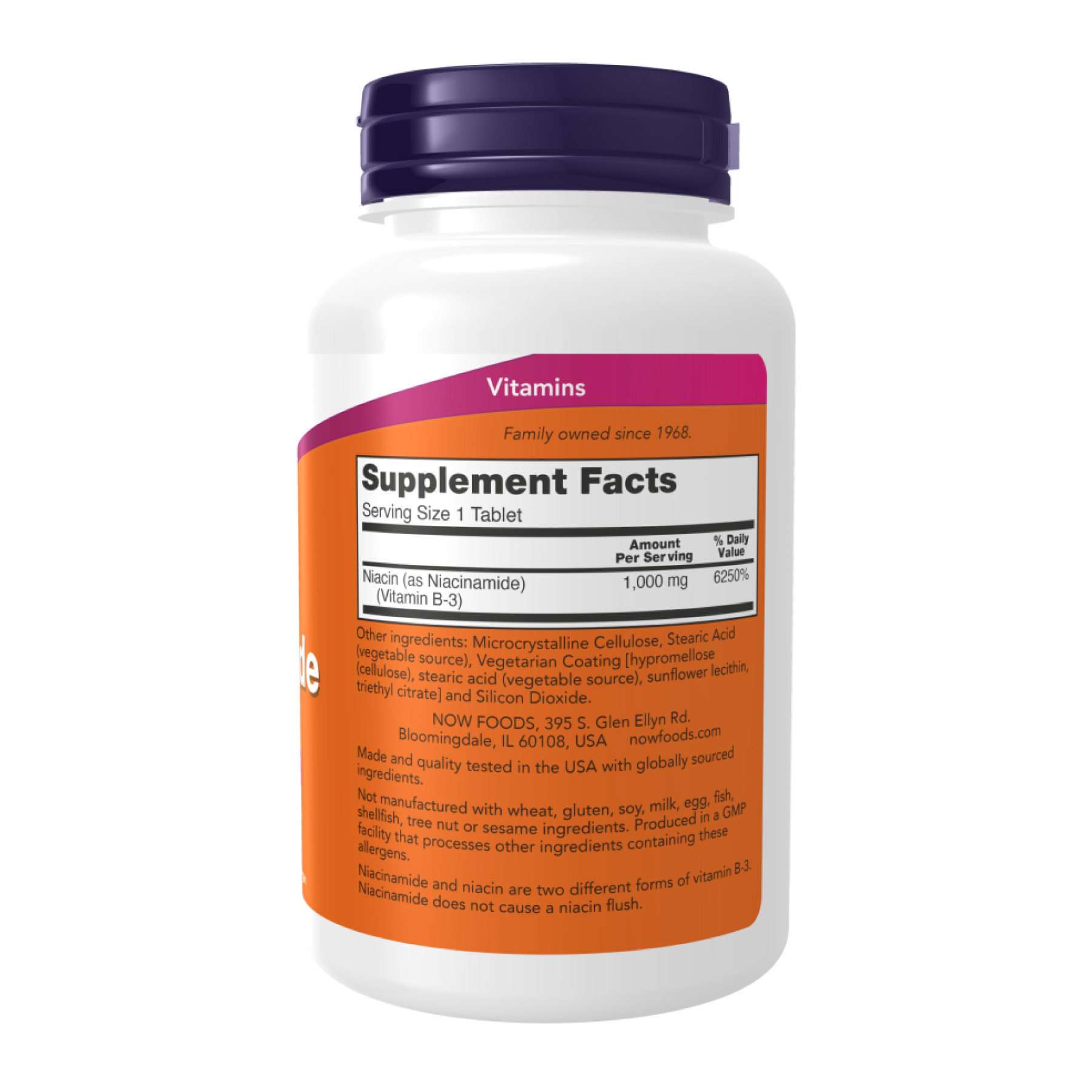 Таблетки Now Foods Niacinamide 1000 mg - 90 tabs 2023-10-3276