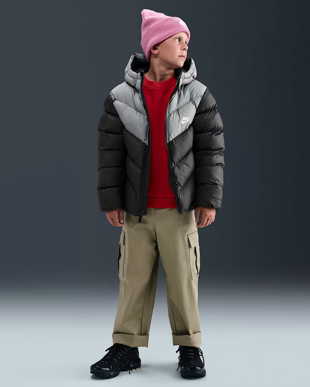 Куртка підліткова K NSW TF ADP PUFFER COLORBLOCK IB6164-010 Nike L Чорний IB6164-010