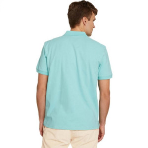 Поло basic polo with contrast 1031006XX1012433 Tom Tailor M Блакитний 1031006XX1012433