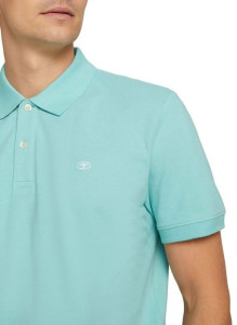 Поло basic polo with contrast 1031006XX1012433 Tom Tailor M Блакитний 1031006XX1012433