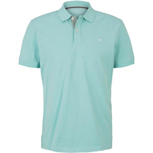 Поло basic polo with contrast 1031006XX1012433 Tom Tailor M Блакитний 1031006XX1012433