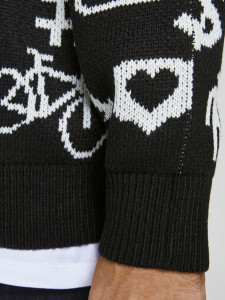 Пуловер JORINFO KNIT CREW NECK KA KNT21 12206845-Black-Fit:WIDE Jack&Jones XL Чорний 12206845-BLACK-FIT:WIDE