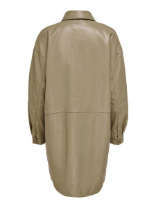Куртка ONLSIA FAUX LEATHER SHACKET CC OTW 15242272-Mermaid ONLY M Хакі 15242272-MERMAID