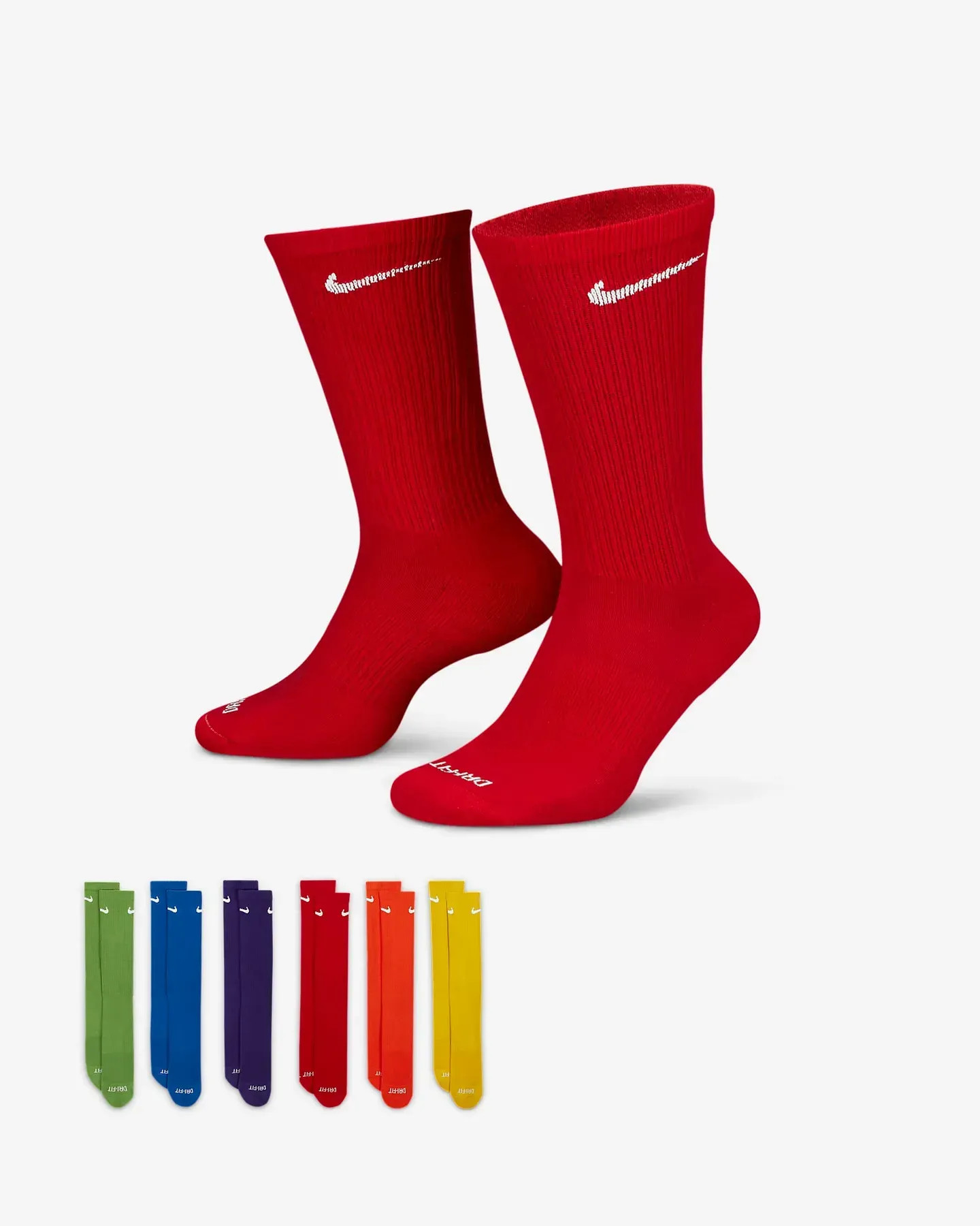 Шкарпетки Nike U NK ED PLS CSH CRW 6PR - 132 SX6897-903