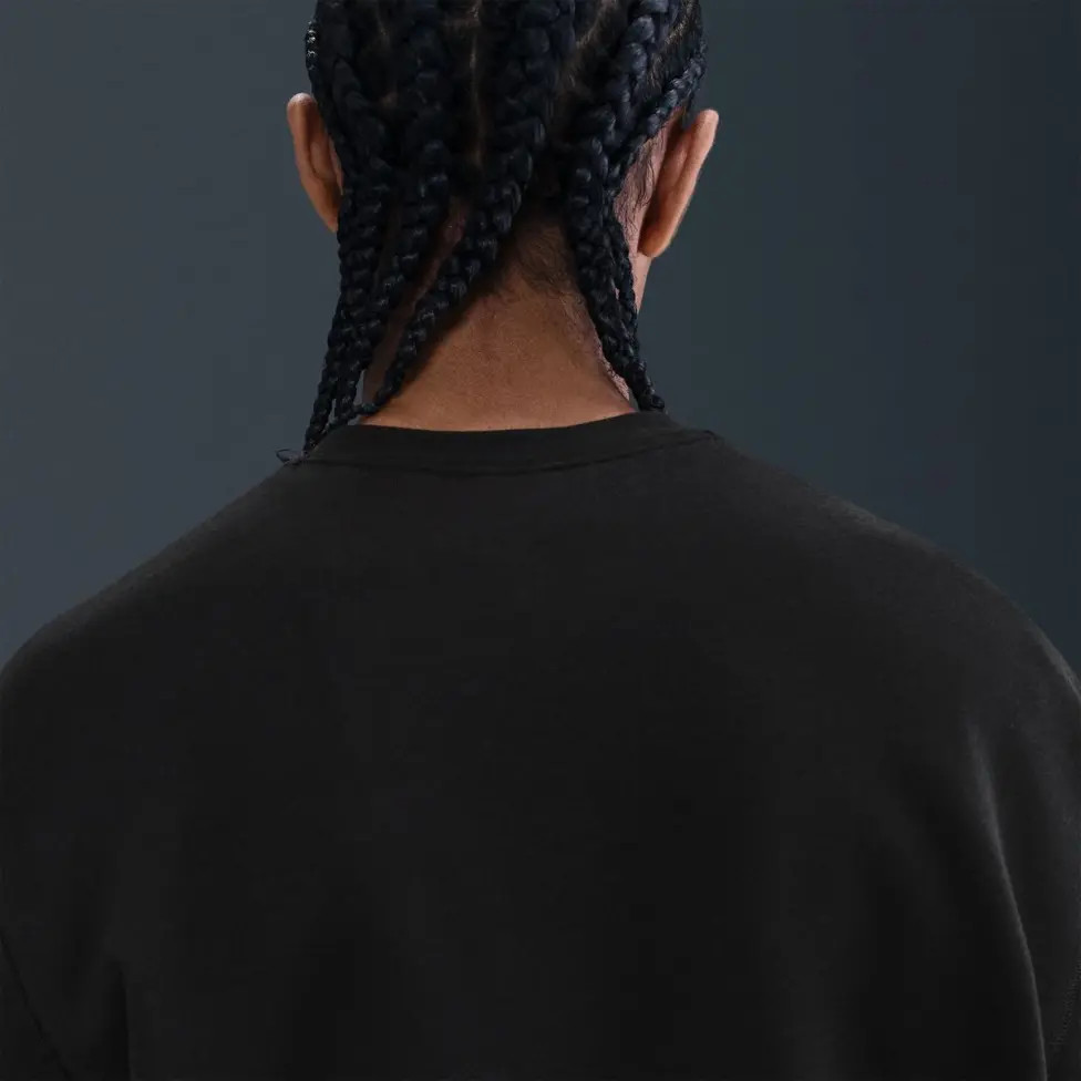 Світшот чоловічий Nike Flc Po Crew Black HQ9010-010