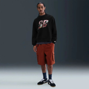 Світшот чоловічий Nike Flc Po Crew Black HQ9010-010