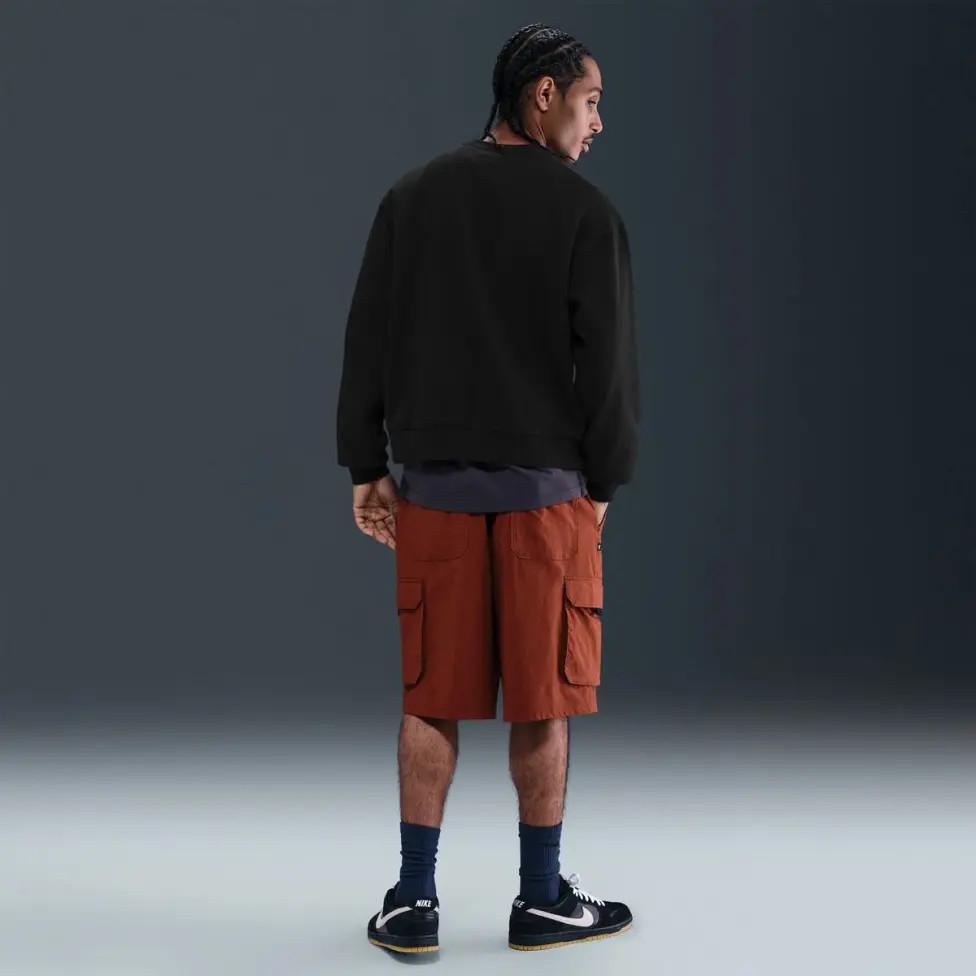 Світшот чоловічий Nike Flc Po Crew Black HQ9010-010