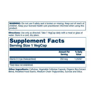 Капсули Super Strength Vitamin D-3 250mcg - 60 vcaps 2022-10-1800