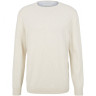 Кофта basic crew neck sweater 1027661-30318 Tom Tailor XXL Білий 1027661-30318