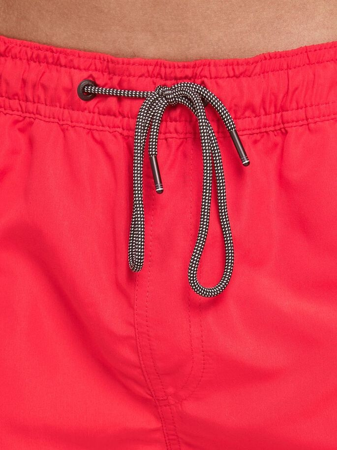 Шорти для плавання JJIBALI JJSWIMSHORTS AKM LOGO TAPE 12183810 Flame Scarlet Jack&Jones L Червоний 12183810FLAMESCARLET