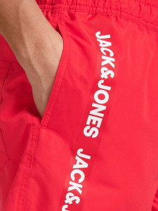 Шорти для плавання JJIBALI JJSWIMSHORTS AKM LOGO TAPE 12183810 Flame Scarlet Jack&Jones L Червоний 12183810FLAMESCARLET