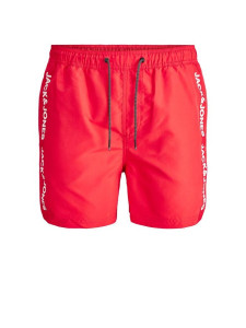 Шорти для плавання JJIBALI JJSWIMSHORTS AKM LOGO TAPE 12183810 Flame Scarlet Jack&Jones L Червоний 12183810FLAMESCARLET
