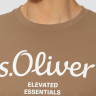 Футболка T-shirt à logo imprimé 2139909.84D1 s.Oliver L Коричневий 2139909.84D1